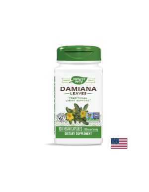 Damiana Leaves/ Дамиана (лист) 400 mg х 100 капсули Nature’s Way