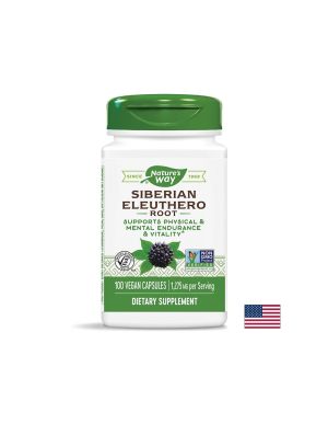 Siberian Eleuthero Root/ Женшен сибирски (корен) 425 mg х 100 капсули Nature’s Way