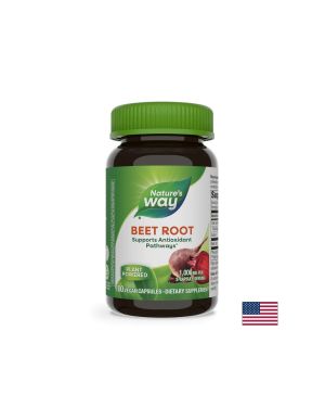 Beet Root - Червено цвекло (корен) – антианемично и кардиопротективно средство, 500 mg, 100 капсули Nature’s Way