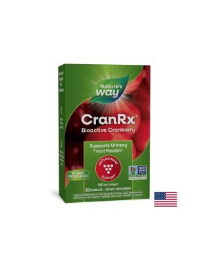CranRx® Bioactive Cranberry/ Червена боровинка 500 mg х 30 капсули Nature’s Way