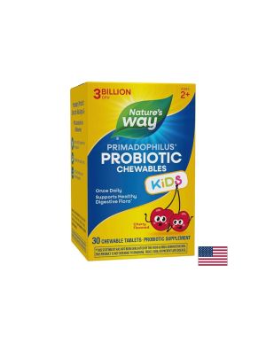 Пробиотик за Деца 3 млрд. | Primadophilus Kids Probiotic | Nature’s Way, 30 дъвч.табл. 