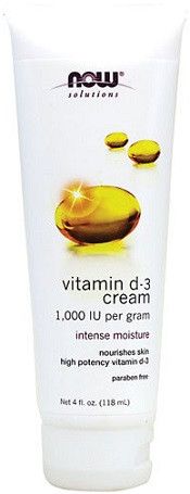 Подхранващ крем с витамин Д-3 1000 IU | Vitamin D3 Cream | Now Foods, 118 мл 