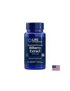 Европейска Синя боровинка екстракт 100 мг | Standardized European Blueberry Extract | Life Extension, 90 капс.