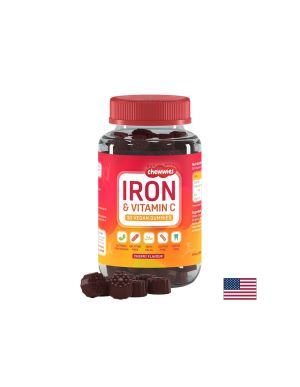 Желязо + Витамин Ц Гъми | Iron & Vitamin C Chewwies | Life Extension, 30 желирани табл.