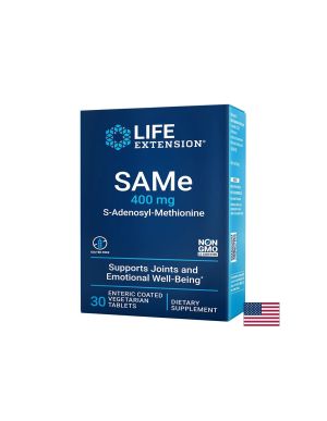 САМе 400 мг | SAMe (S-Adenosyl-Methionine) | Life Extension, 30 табл.