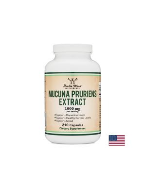 Екстракт от мукуна 1000 мг | Mucuna pruriens extract  | Double Wood, 210 капс.