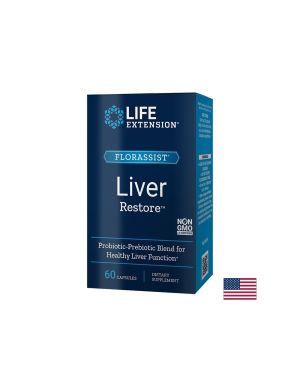 Пробиотик в подкрепа на черния дроб 100 млн. 7 щама | Florassist® Liver Restore | Life Extension, 60 V капс.