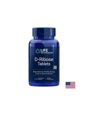 Д - Рибоза 1020 мг | D-Ribose | Life Extension, 100 табл.