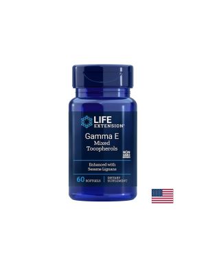 Гама Е микс токофероли с лигнан ог сусам | Gamma E Mixed Tocopherols | Life Extension, 60 софтгел капс.