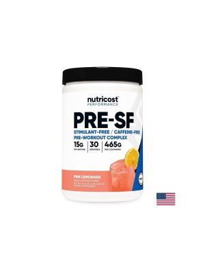 Пред тренировъчен комплекс | PRE-workout Complex Pink Lemonade | Nutricost, 465 г прах / 30 дози