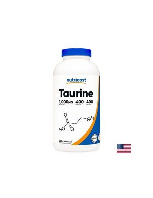 Таурин 1000 мг | Taurine | Nutricost ,  400 капс.
