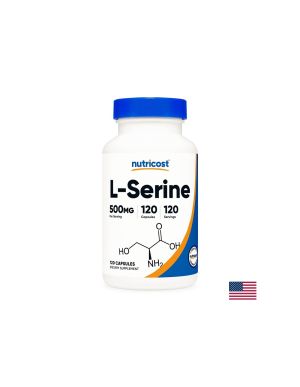 Л - Серин 500 mg | L- Serine | Nutricost , 120 капс.