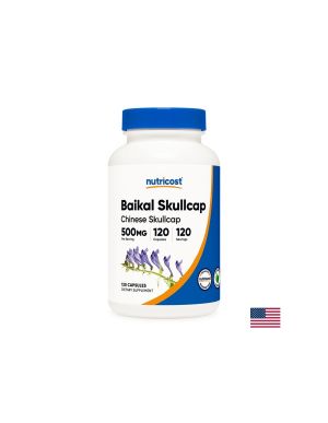 Шлемник байкалски 500 мг | Baikal Skullcap | Nutricost , 120 капс.