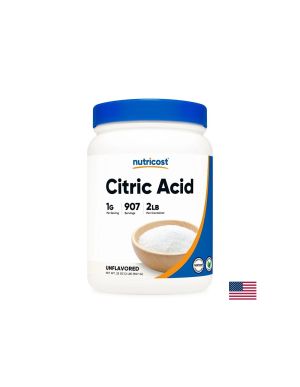 Лимонена киселина | Citric Acid Powder | Nutricost, 907 г прах