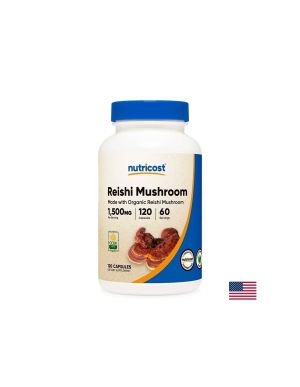 Рейши 750 мг | Reishi Mushroom | Nutricost, 120 капс.