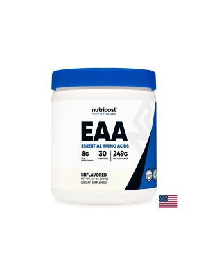 Есенциални аминокиселини | EAA (Essential Amino Acids) | Nutricost, 249 г прах, 30 дози