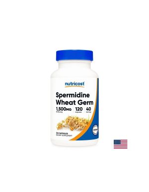 Пшенични зародиши 500 мг | Spermidine Wheat Germ | Nutricost, 120 капс.