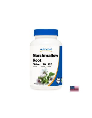 Бяла ружа (корен) 500 мг | Marshmallow Root | Nutricost, 120 капс.