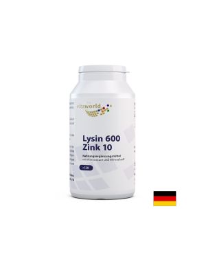 Л -лизин и цинк |  L-Lysin Zink | Vitaworld ®, 120 капс.