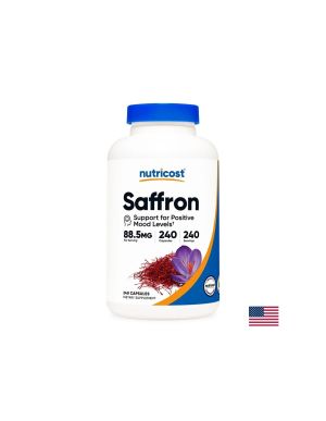 Екстракт от шафран 88.5 мг | Saffron Extract | Nutricost, 240 капс.