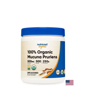 Мукуна Органик | Mucuna Pruriens Organic | Nutricost, 250 гр. прах