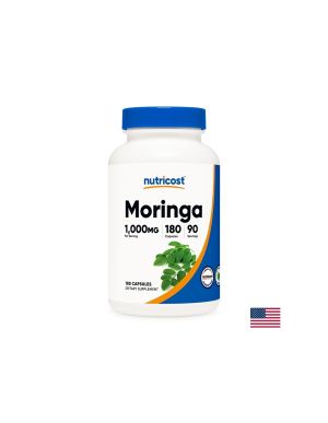 Моринга (екстракт от лист) 500 mg | Moringa | Nutricost, 180 капс.